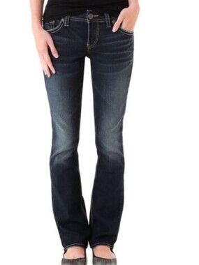 Silver Jeans 28 Suki Mid Baby Boot Sz 28 x 31" Inseam